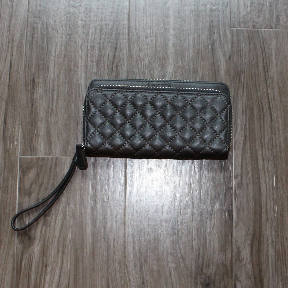 Coach Quilted Large Wallet Wristlet